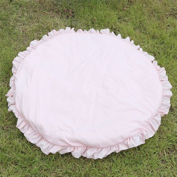 

новорожденный проложенный play коврики soft cotton ползучая мат игра ковровые круглый напольное ковровое покрытие для детей интерьер комнаты