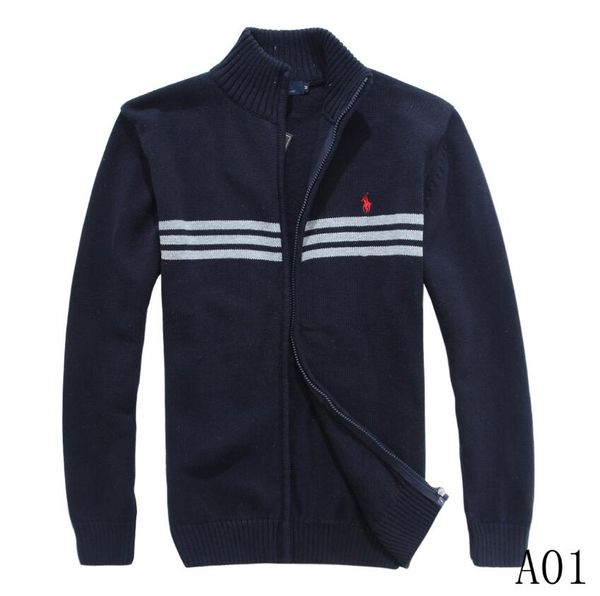 

autumn and winter new designers fashion brand casual sweater o-neck cool wolf striped slim knitted sweater men's sweaters and pullovers, White;black