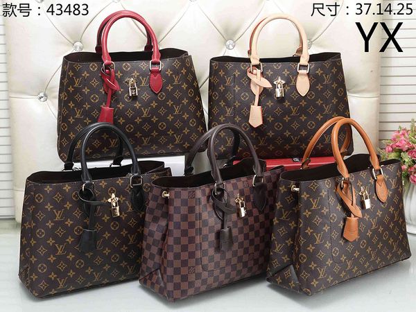

New luxury de igner leather lock hand bag leather women handbag top handle ladie houlder bag cla ic women me enger bag