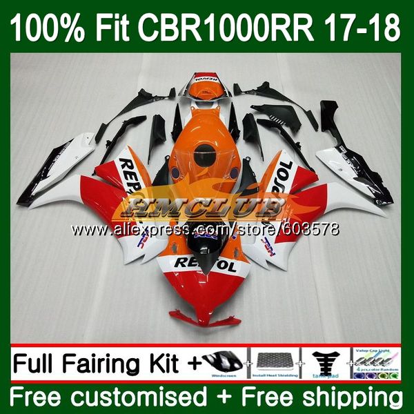 

injection +tank for cbr1000 rr cbr 1000 rr 2017 2018 128cl.22 cbr 1000rr cbr-1000rr cbr1000rr 17 18 repsol orange fairings, Black