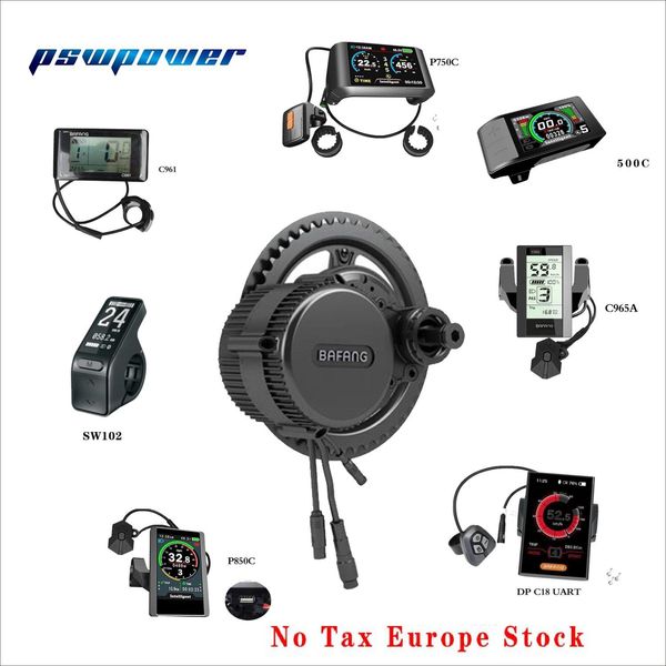 

Europe or china tock 48v 750w 25a bafang 8fun bb 02b mid drive motor bicycle electric bike conver ion kit ver ion