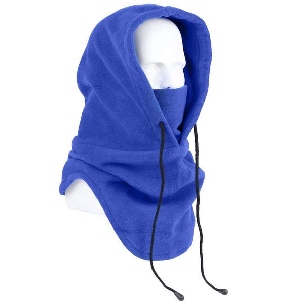 

tactical outdoor sports thick hooded face mask windproof warm skiing riding masks fg66, Black