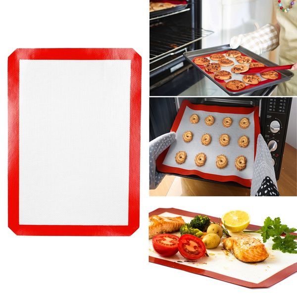 

1pcs reusable environmental protection silicone baking mat non-stick silicone oven mat dough rolling baking pastry cla