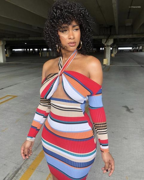 

striped print female clothing style casual apparel womens autumn designer bodycon dresses strapless a line, White;black