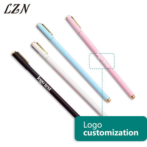 

lzn бесплатно выгравированы логотип / текст высокое качество 50 шт. много маленькая красота металлические шариковые ручки школа офис бизнес, Blue;orange