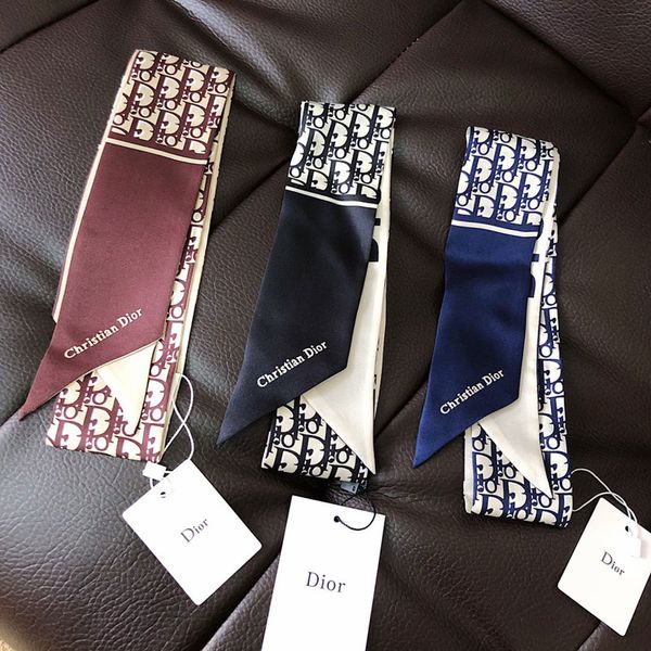 

11 tyle 100 twill ilk kerchief two ided carf women fa hion hor e head carve geometric check print neck wrap handle ribbon