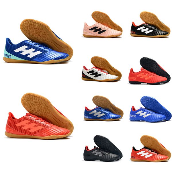 

new 2019 predator 19.4 new tf turf cleats 19 mens indoor outdoor soccer shoes football boots size 6.5-11, Black