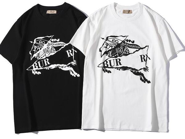 

luxury fashion designer brand t-shirt early spring knight warrior badge printing t-shirt casual t-shirt selling brand bbb, White;black