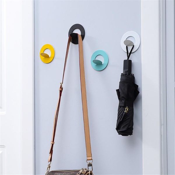 

wall hooks decorative self adhesive hanging key hooks multi-colors home organizer d91210