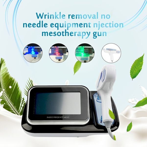 

2019 beauty gun for mesotherapy portable multi-needle facial lifting vital injector vacuum mesotherapy gun with, Black;white