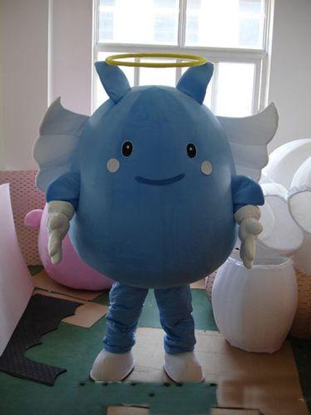 

2019 blue angel doll fancy dress cartoon animal mascot costume ing, Red;yellow