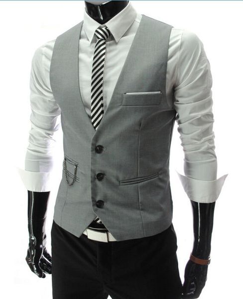 

2019 new arrival dress vests for men slim fit mens suit vest male waistcoat gilet homme casual sleeveless formal business jacket, Red;blue