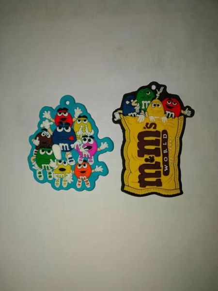 

cosaner chocolate bean cartoon anime key chain pvc figure keyring keychain keyholder birthday gift new trinkets, Silver