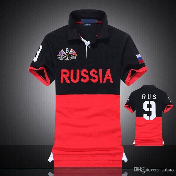 

2019 designer polo wholesale mens polo shirt ralph tshirt lauren embroidery big mark national flag polo, White;black