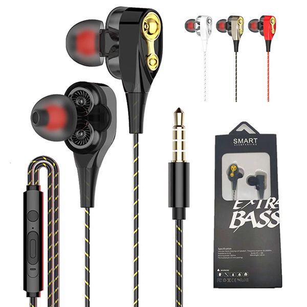 

3 5mm in ear earphone uper ba dual drive head et earbud headphone for iphone am ung huawei xiaomi martphone