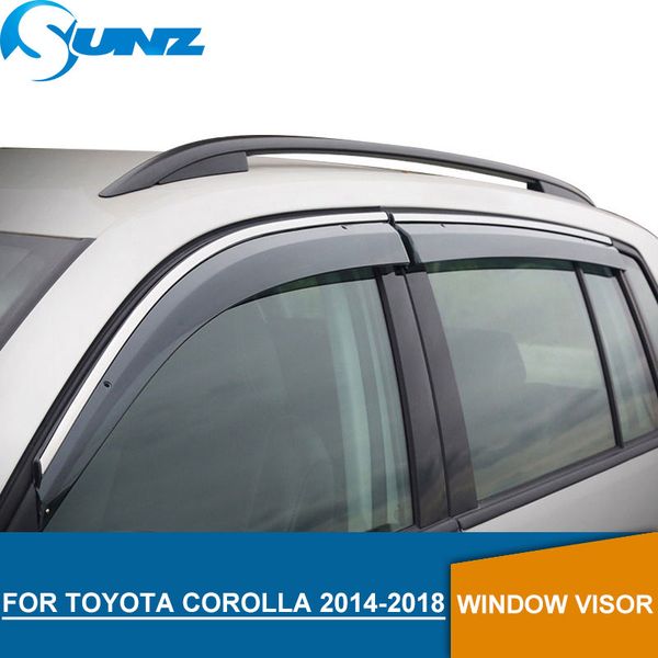 

window visor for toyota corolla 2014-2018 side window deflectors rain guards for toyota corolla 2014-2018 sunz
