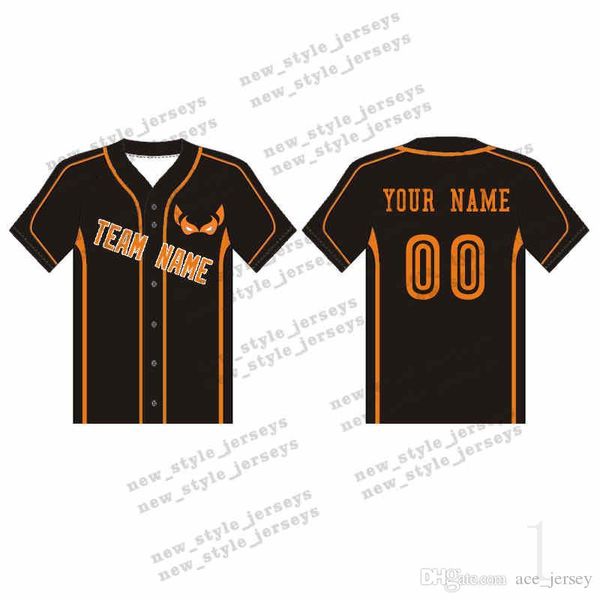 

115MAN Custom Baseball Jerseys Breathable 2019 Men youth Quick Dry Blue white Stitched M-XXXL Green Baseball Jerseys