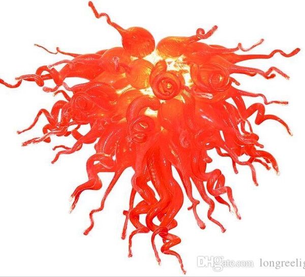 

china manufacturer blown glass christmas pendant light red glass saving chandelier for decoration home style chandeliers