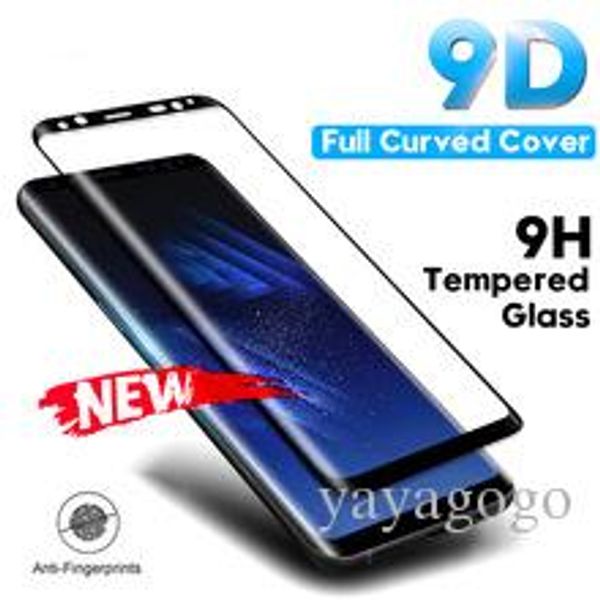 

wholesale tempered glass film for samsung galaxy note 8 9 s9 s8 plus s7 edge 9d full curved screen protector for samsung a6 a8 plus 2018