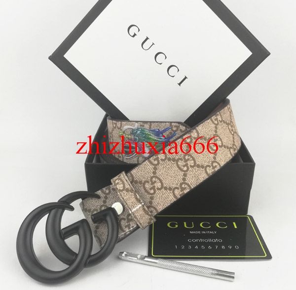 

wholesale belts 2019 men leather belt men women buckle ceinture homme mens belts including box, Black;brown