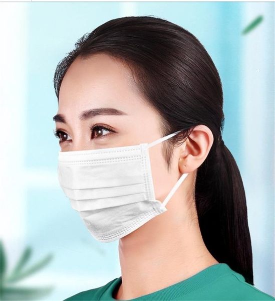 

3 layer masks universal health mask party mask white use nail salon dustproof pollen proof moisture proof automobile exhaust etc safety mask