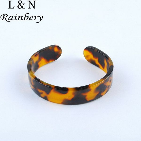

rainbery 2019 новая мода акриловые браслеты one direction brazaletes pulseras mujer bijoux leopard print браслеты для женщин, Black