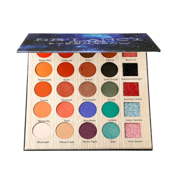 

nocturne eyeshadow pallete professional 25 colors make up palette matte shimmer glitter pigmented eye shadow