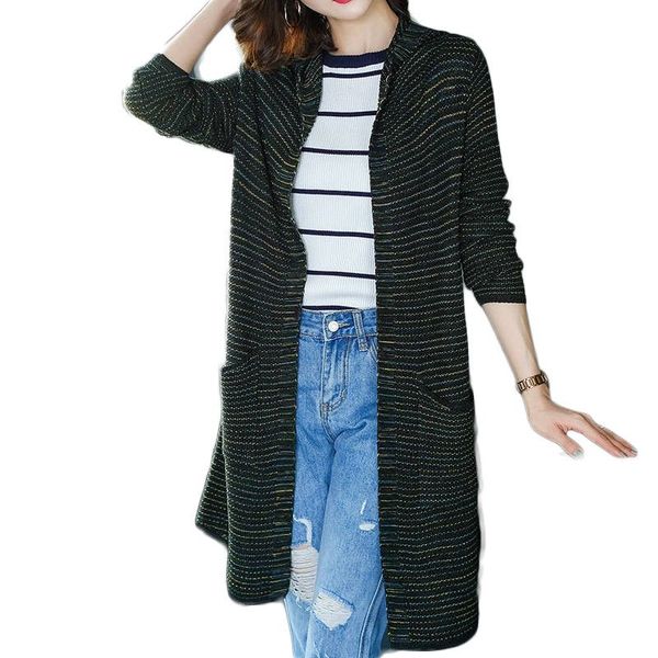 

2019 spring autumn women thin hooded outerwear korean long sleeve knit coat slim loose cardigans shawl wild lady sweaters a131, White
