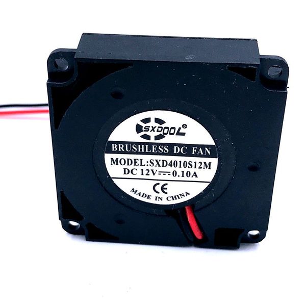 3D Printer Blower 2 Pieces SXDOOL 40mm x 10mm 12V Two Ball Cooling Fan 40mmx40mmx10mm DC Brushless Laptop Cooler 4cm 4010B