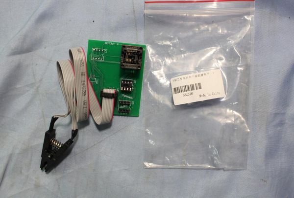 

reading 8 foot chip clip adapter with xp 5.60 /5.74/5.84 xprog-box ecu programmer and upa usb programmer