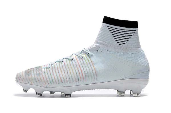 

2019 mens/woman/kids football boots superfly v tf/ic/fg white soccer shoes