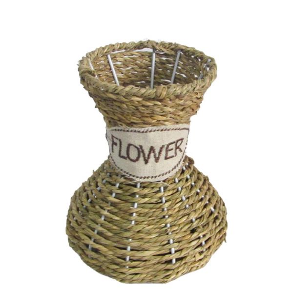 

украшения подарков garden craft офис flower хранения home decor завод столешница гостиная ротанг vase woven handmade iron art
