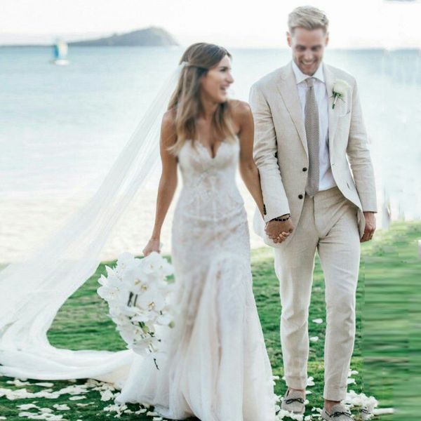 

ivory белье венчания пляжа мужские костюмы брюки groom tuxedos 2piece пром вскользь groomsmen наряд жениха wear slim fit terno мужчина для, Black;gray