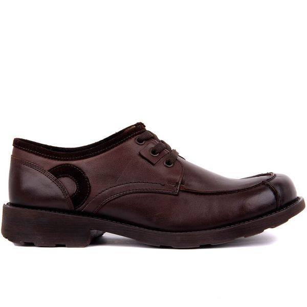 

sail lakers-brown leather men 's shoes, Black