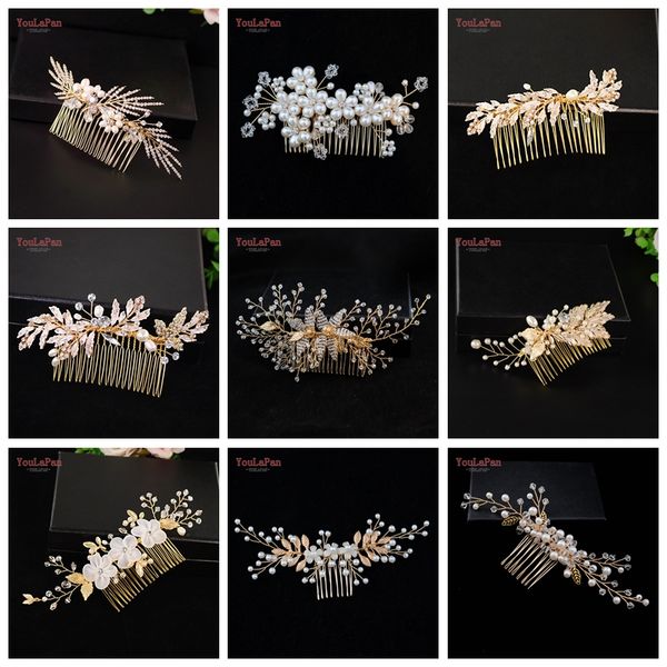 

youlapan hp12 wedding hair accessories wedding comb handmade hair jewelry bridal alloy combs bridesmaid bride headpiece