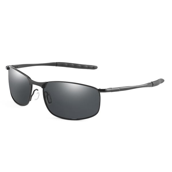 

brand square polarized sunglasses men uv400 sunglass classic vintage metal male driving sun glasses shades gafas de sol hombre, White;black