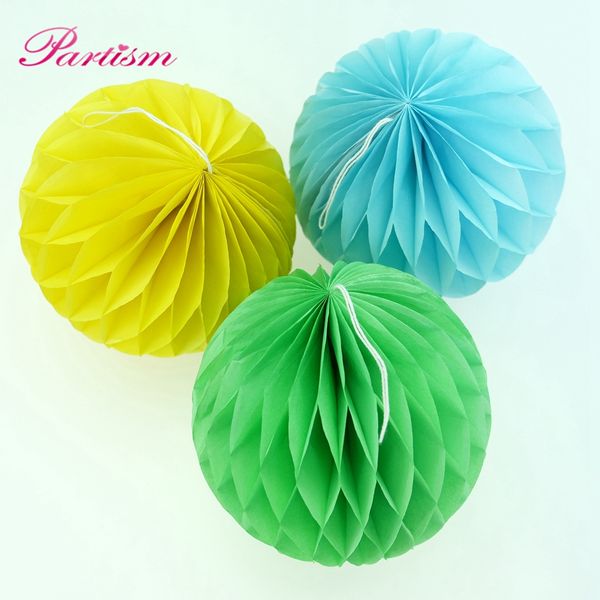 

15pcs mix size 4''6''8''(10cm,15cm,20cm)colorful tissue paper lantern honeycomb ball for wedding party / baby