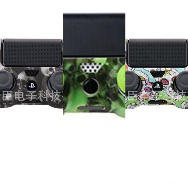 

y6soc skin blue red soft silicone rubber for black non-slip case cover gel ps4 controller