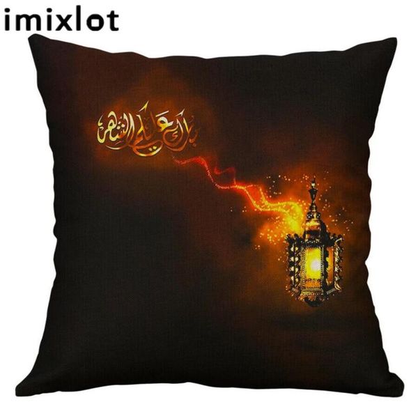 

pillow case imixlot ramadan festival home decoration pillowcase golden moon stars eid mubarak cover