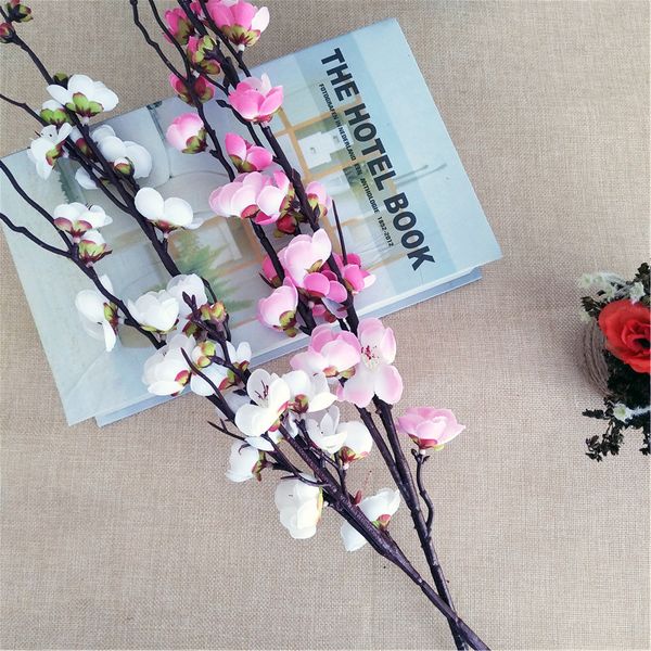 

3pcs90cm simulation plum blossom branch small omega fake flower wedding home living room decoration pgraphy props