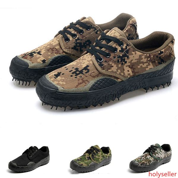 

camouflage low canvas shoes mens womens shoes hiking outdoor black green color flat wear resistant sport sneakers size 36-46 fpurteen