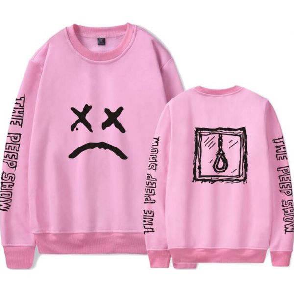 

lil peep pink hoodie men streetwear lp hip hop cool man rap stars pullovers graphic hoodies couples sweatshirt brand clothing 4xl, Black