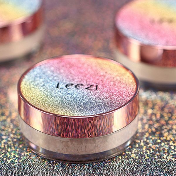 

leezi starry sky makeup finish powder long lasting concealer moisturizing waterproof loose powder setting powder with puff matte cosmetic