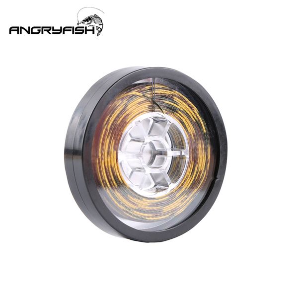 

angryfish 15m carp fishing line coated hook link skin line 15lb/25lb/35lb