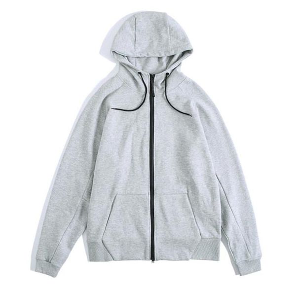 

coats mens spoets hooded zipper jacket long sleeve fashion solid male clothing homme basketball star, Black;brown
