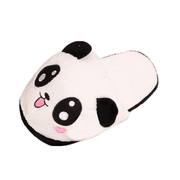 

sagace shoes women men panda winter warm soft plush antiskid cute panda winter warm plush antiskid indoor home slippers mujer #7, Black
