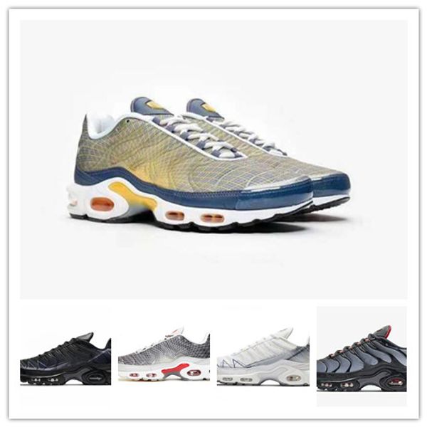 

2019 new de igner tn plu e og ultra e pack men running hoe chau ure homme greedy port run trainer gray black white neaker