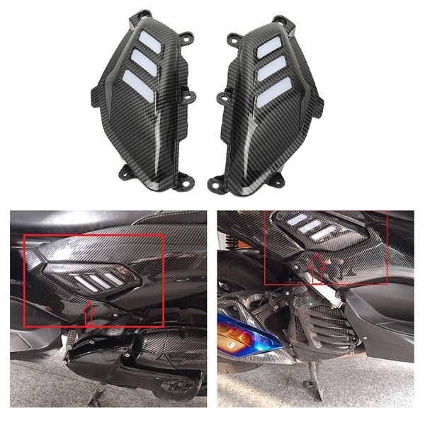 

motorcycle carbon fibers side grill cover cap for yamaha nmax 155 2015-2020