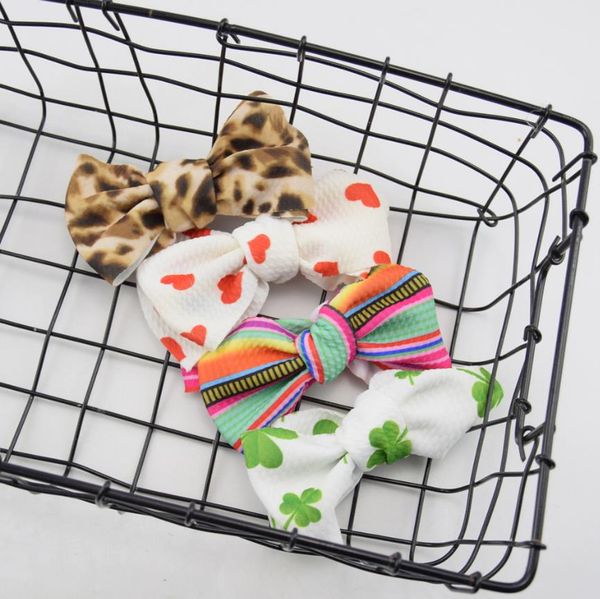 

baby girls hairpins cute bowknot hair clip ribbon bow hairclips cute barrette diy hair accessories 14 designs dw5301, Slivery;white