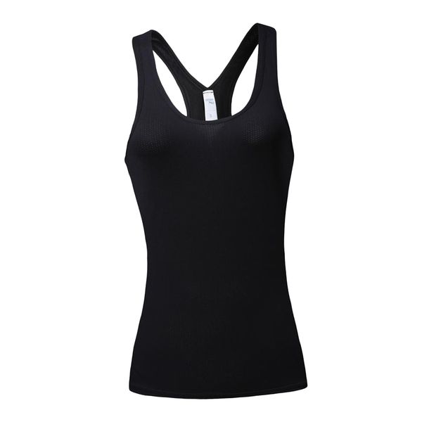 

women sports sleeveless vest stretch shoulder straps vest for yoga cycling walking hiking, Black